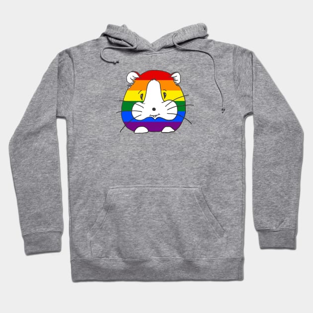 Gay Pride Guinea Pig Hoodie by Warehouse RoyGBiv